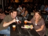 Roommate Andy Hendrickson and friend Nikki at the Beer Garden in Astoria, where everyone knows your name and where mugs are optional..